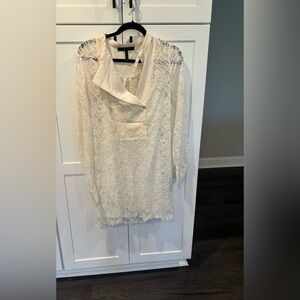 BCBGMaxAzria Cream Lace Dress